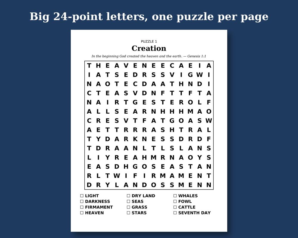Bible Word Search with KJV Verses, image 2