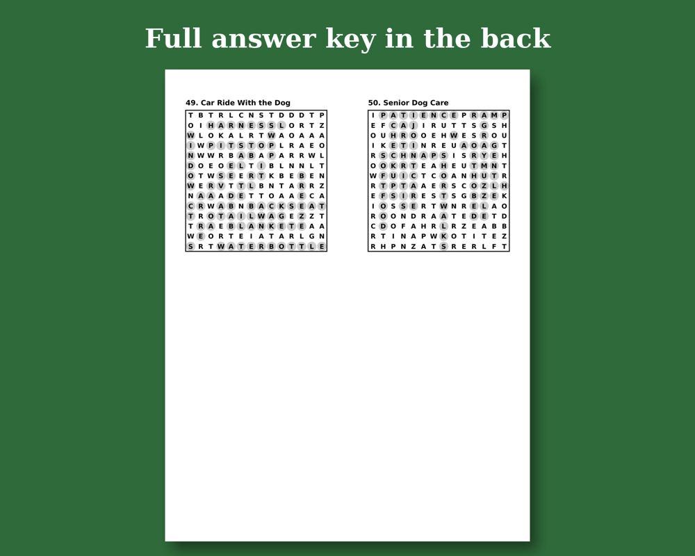 Dog Lovers Word Search, image 3