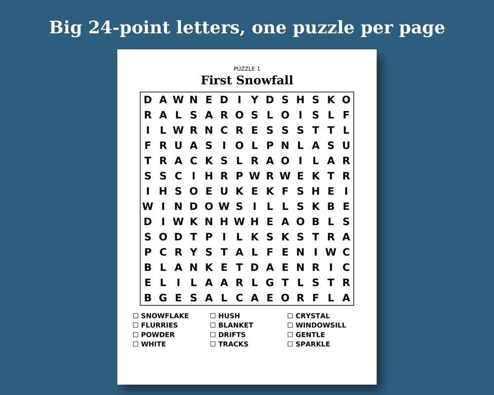 Cozy Winter Word Search, image 2
