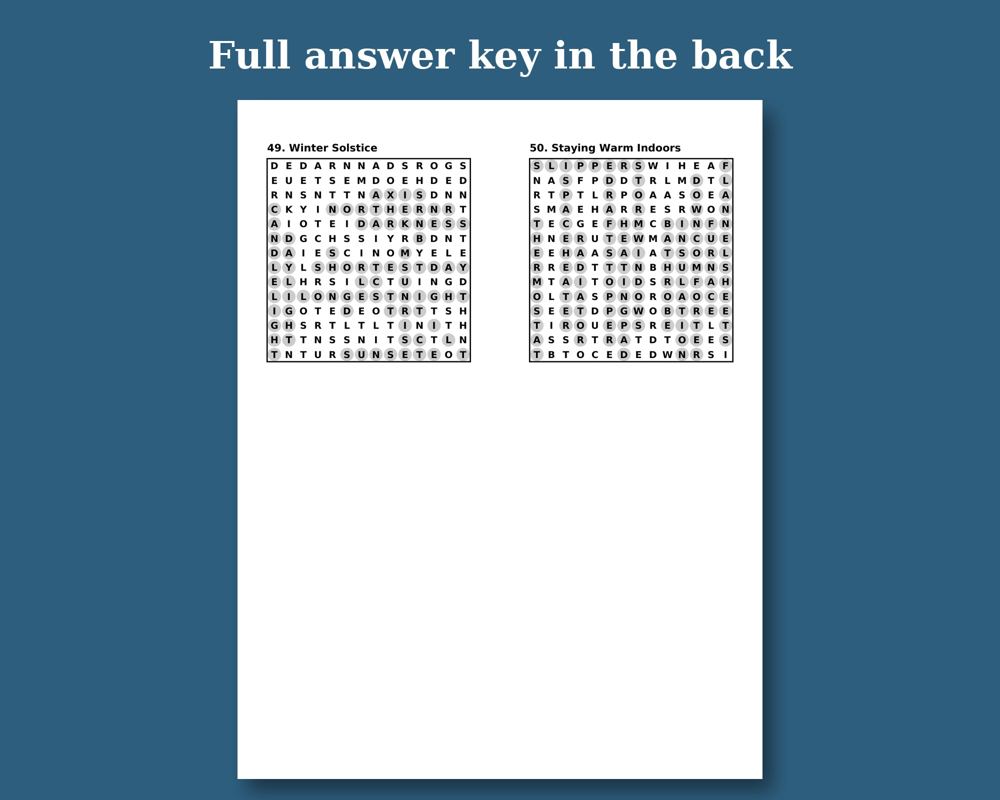 Cozy Winter Word Search, image 3
