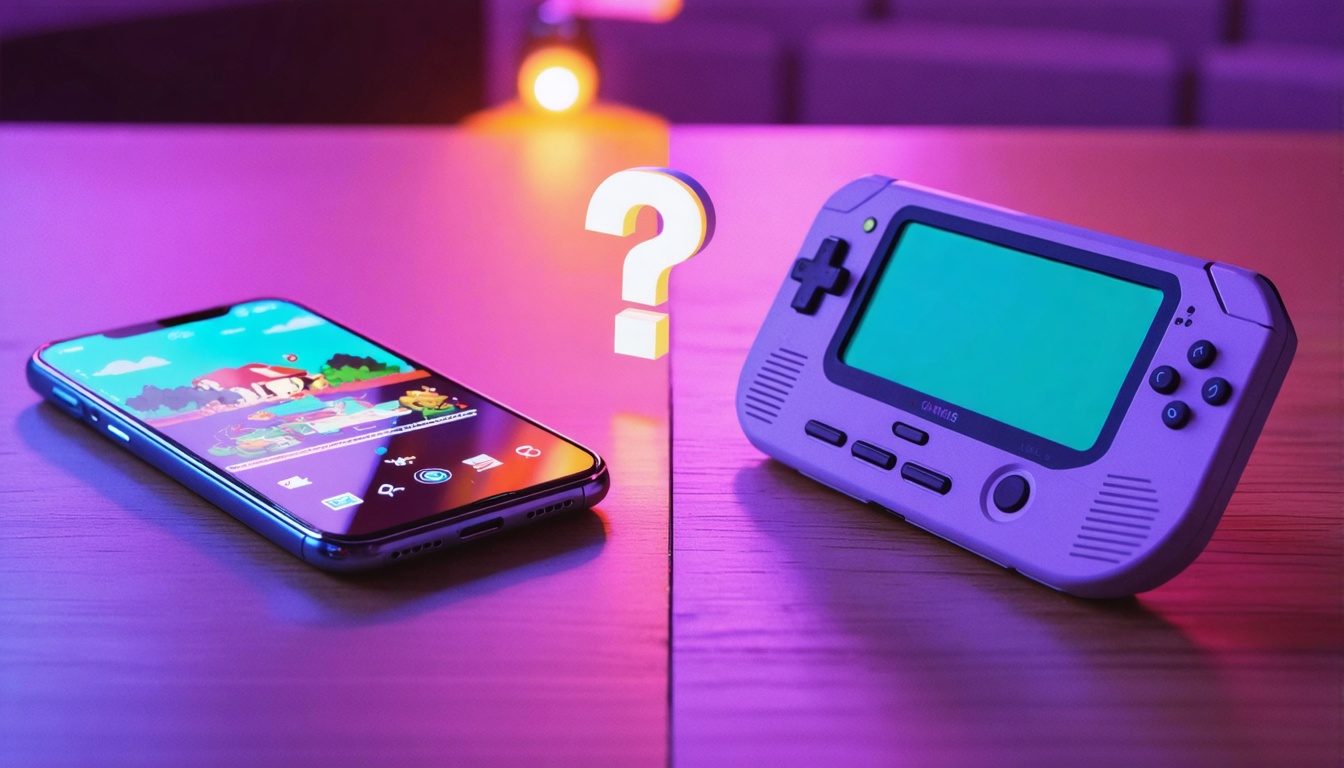 Illustration for: Retro handheld or your phone? How to pick without wasting money