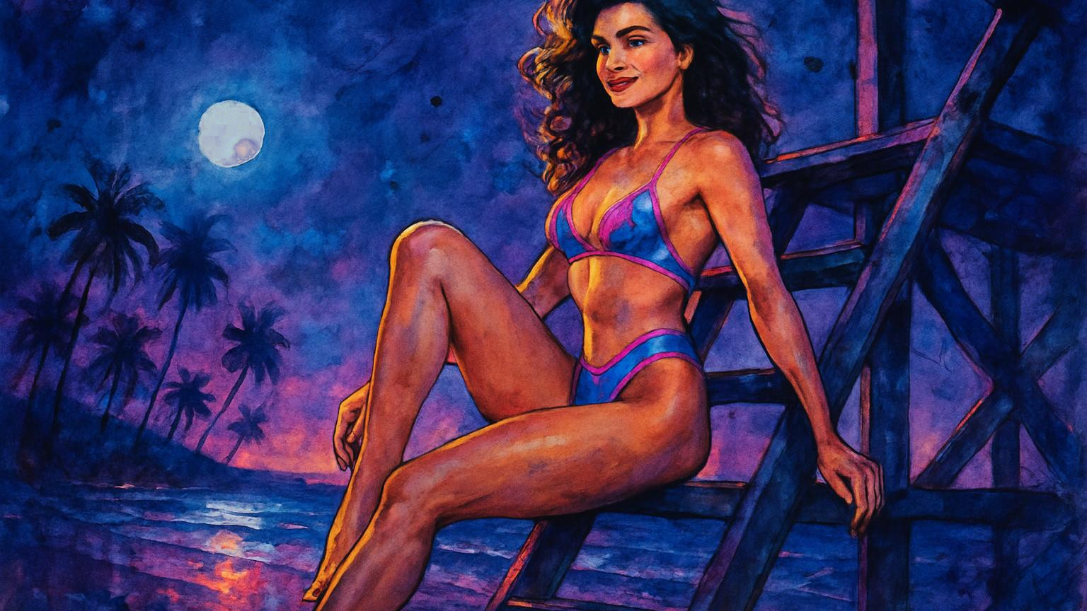Illustration for: The best beach babes in 80s movies