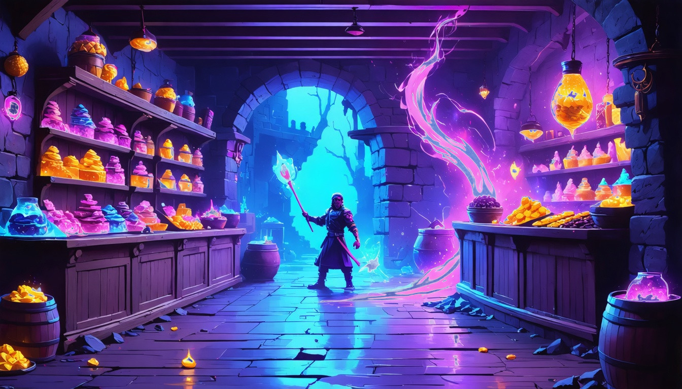 Illustration for: Haunted Chocolatier is an action RPG first, chocolate shop second