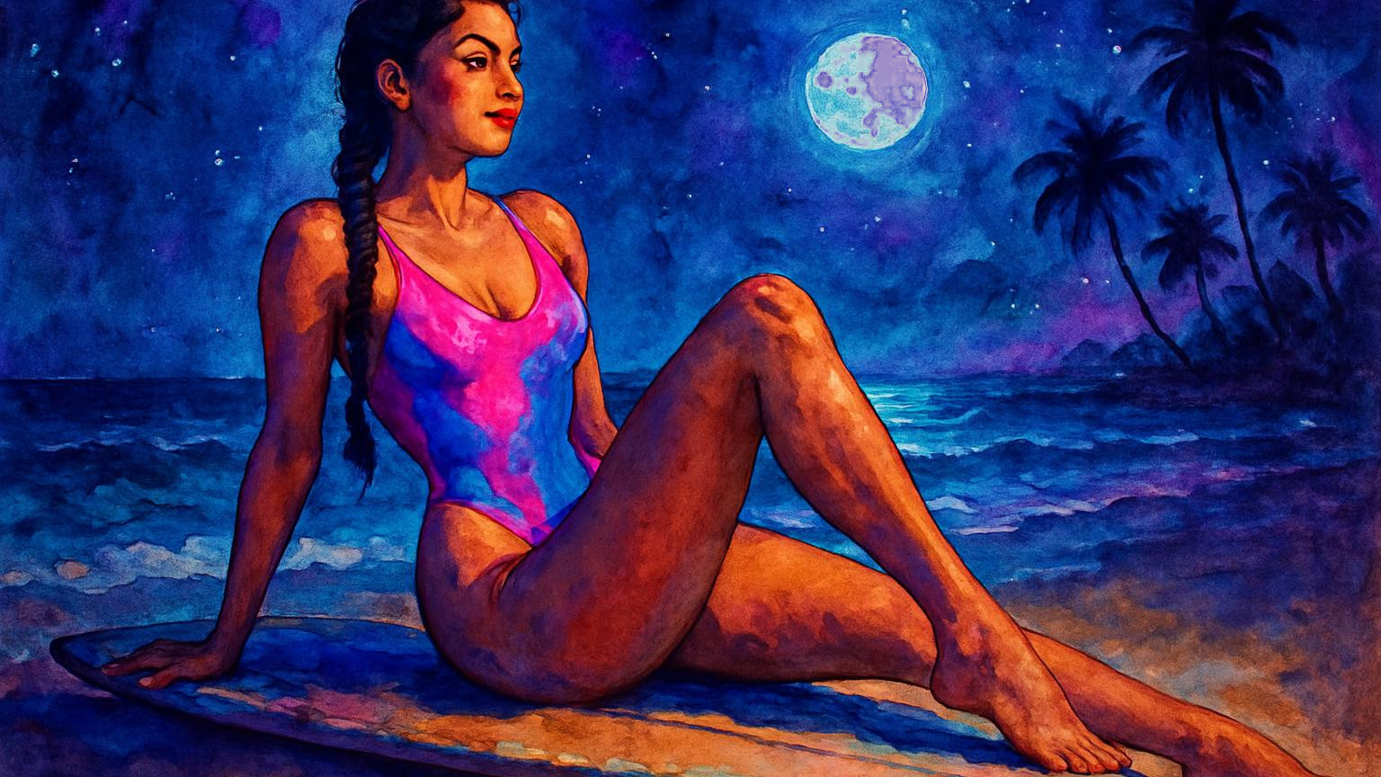 Illustration for: The best beach babes in 80s movies