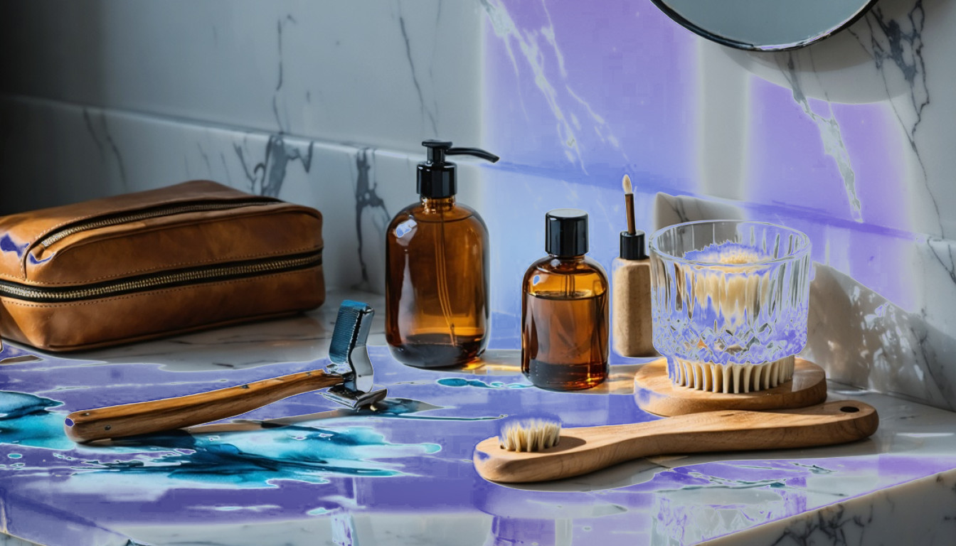 Illustration for: Grooming gifts for men over 40