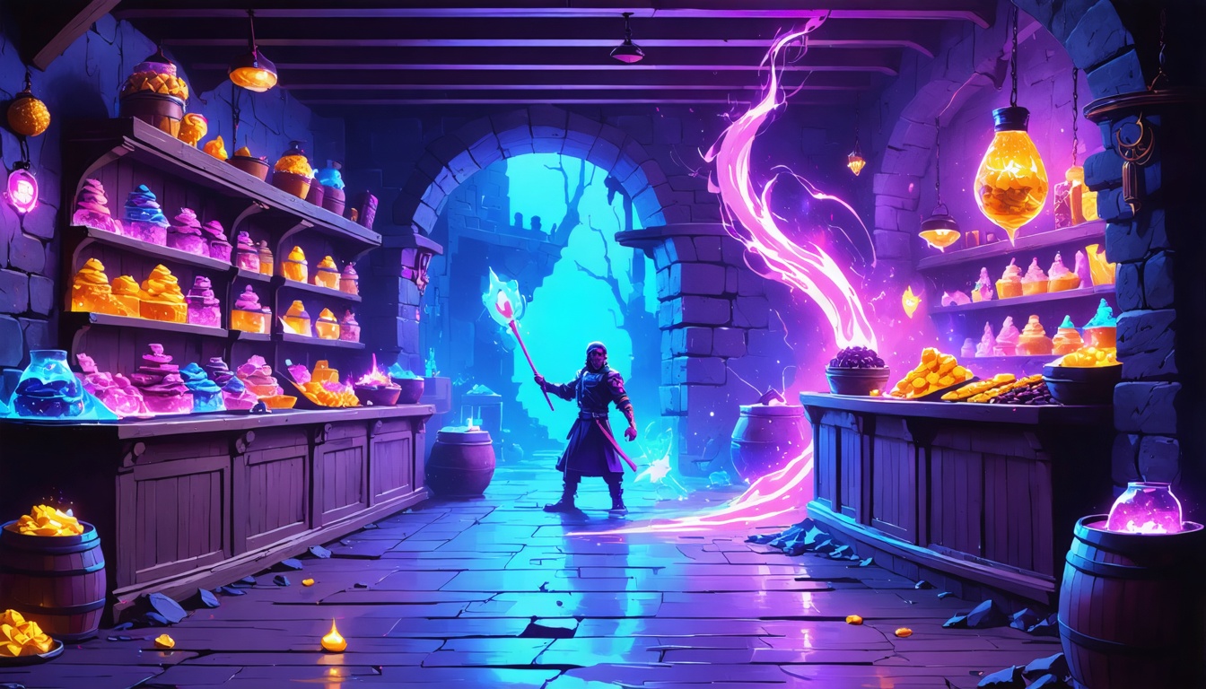 Illustration for: Haunted Chocolatier is an action RPG first, chocolate shop second
