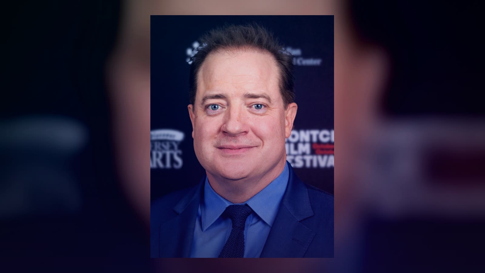 Brendan Fraser at the Montclair Film Festival in October 2022, discussing his film 'The Whale'