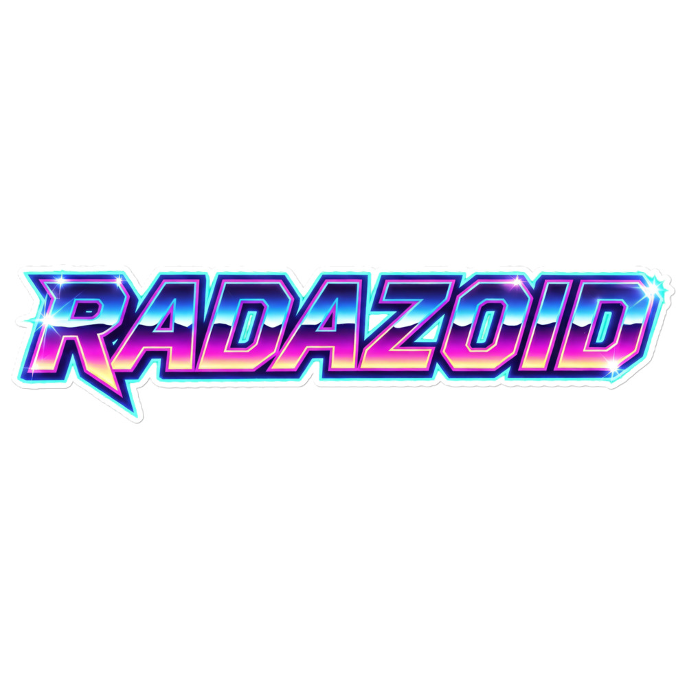 Radazoid Chrome Logo Sticker