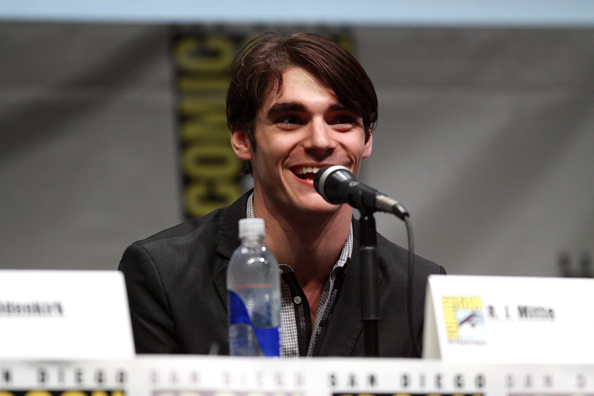 RJ Mitte speaking at the 2013 San Diego Comic-Con International panel for Breaking Bad