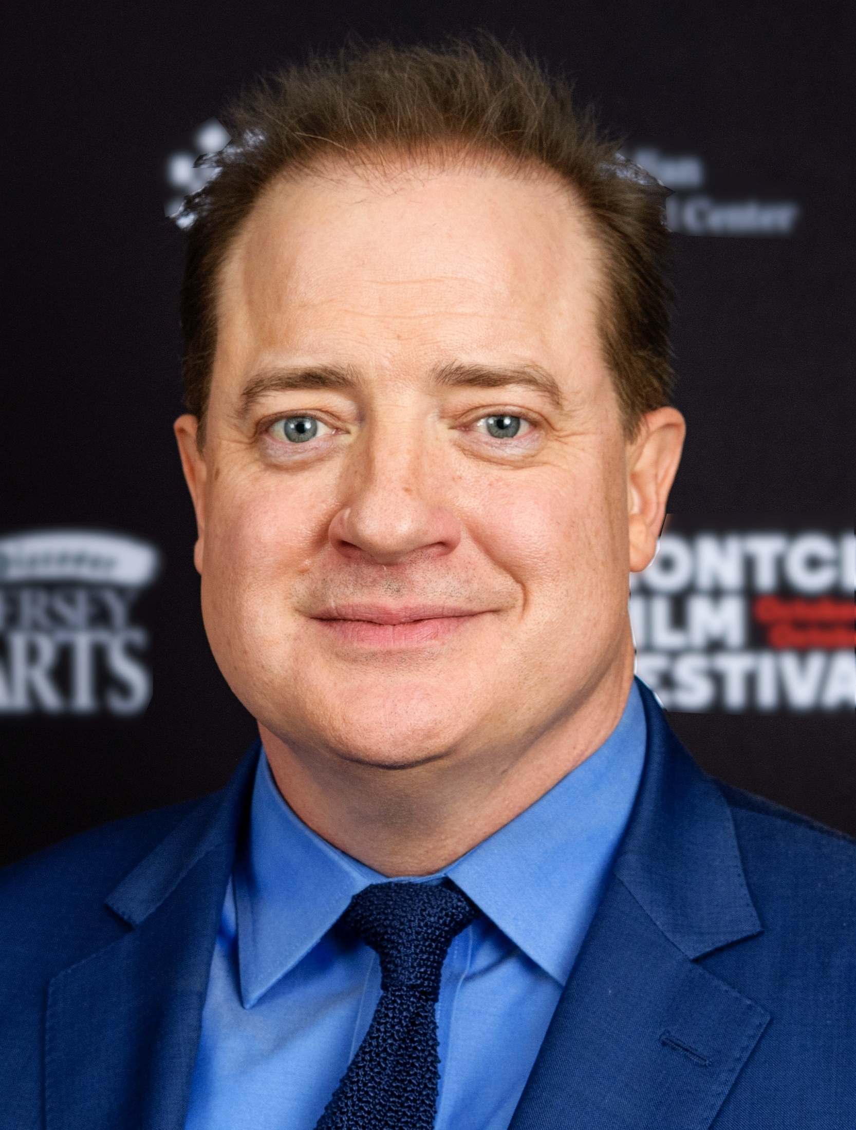 Brendan Fraser at the Montclair Film Festival in October 2022, discussing his movie 'The Whale'