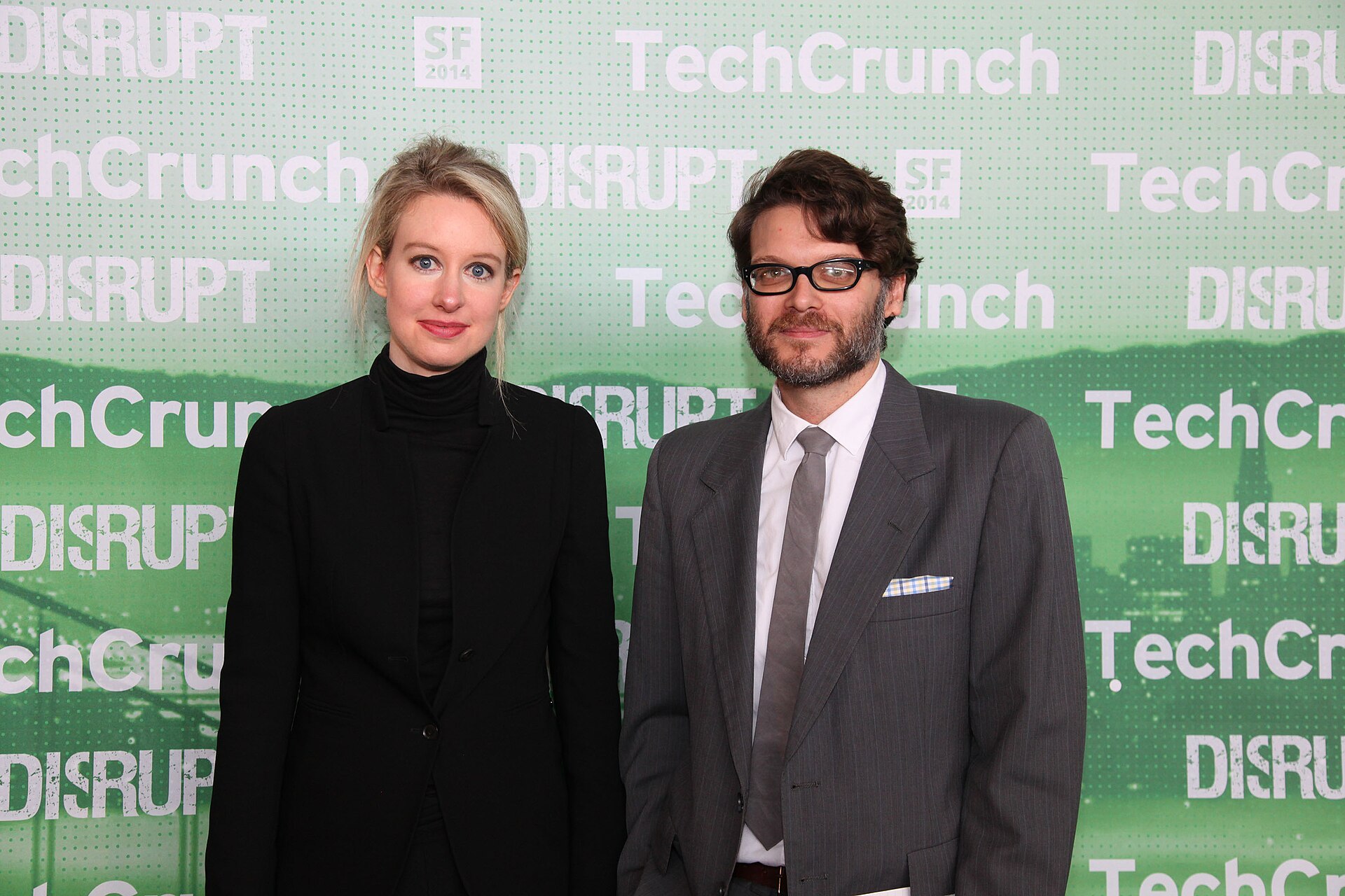 Elizabeth Holmes speaking backstage at TechCrunch Disrupt San Francisco 2014