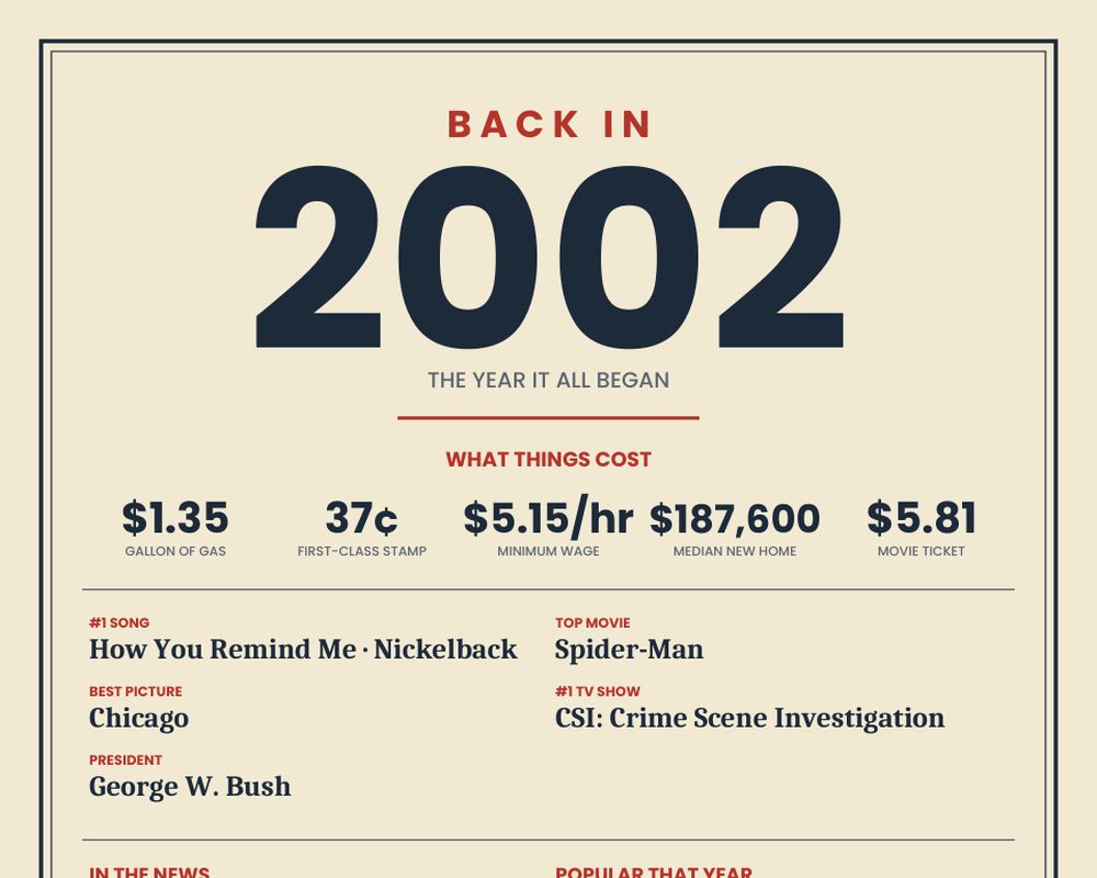 Born in 2002 Birthday Poster, image 2