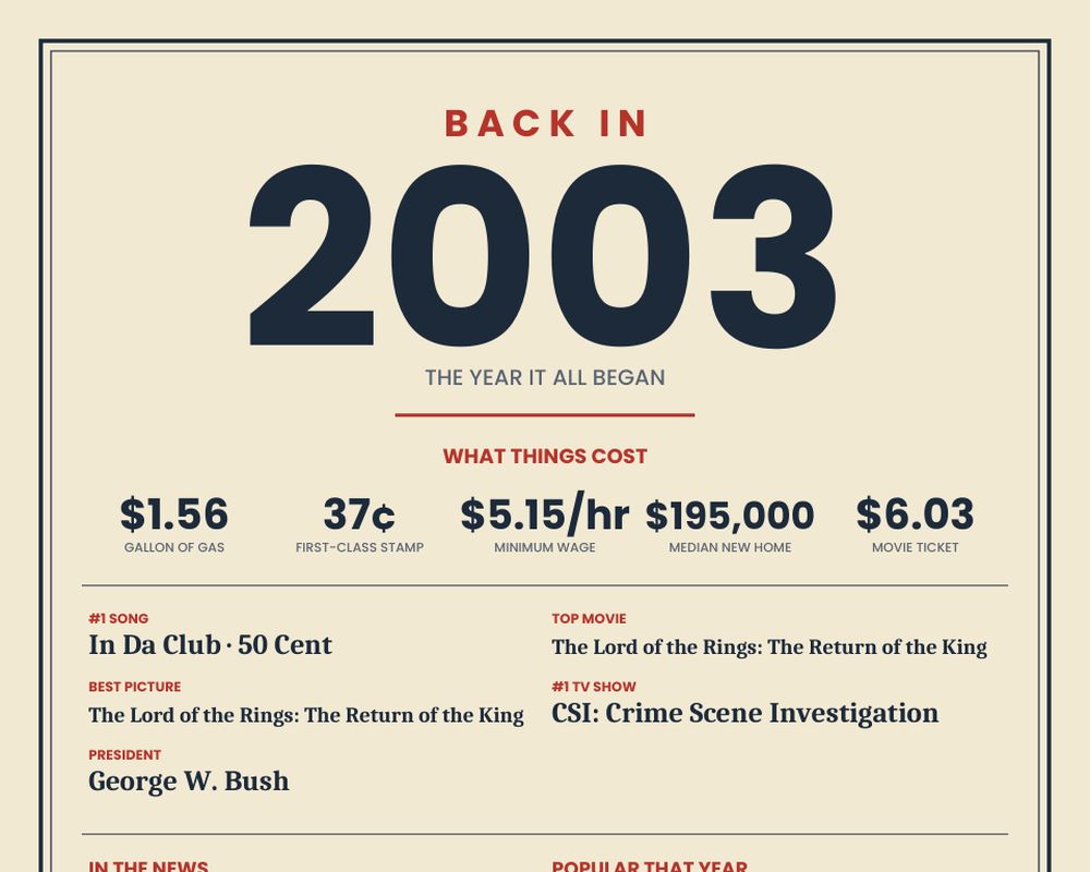 Born in 2003 Birthday Poster, image 2