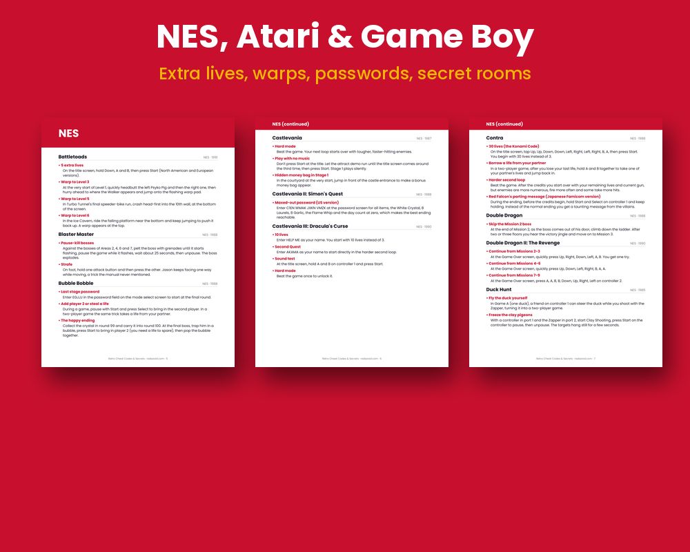 Retro Cheat Codes & Secrets, image 2